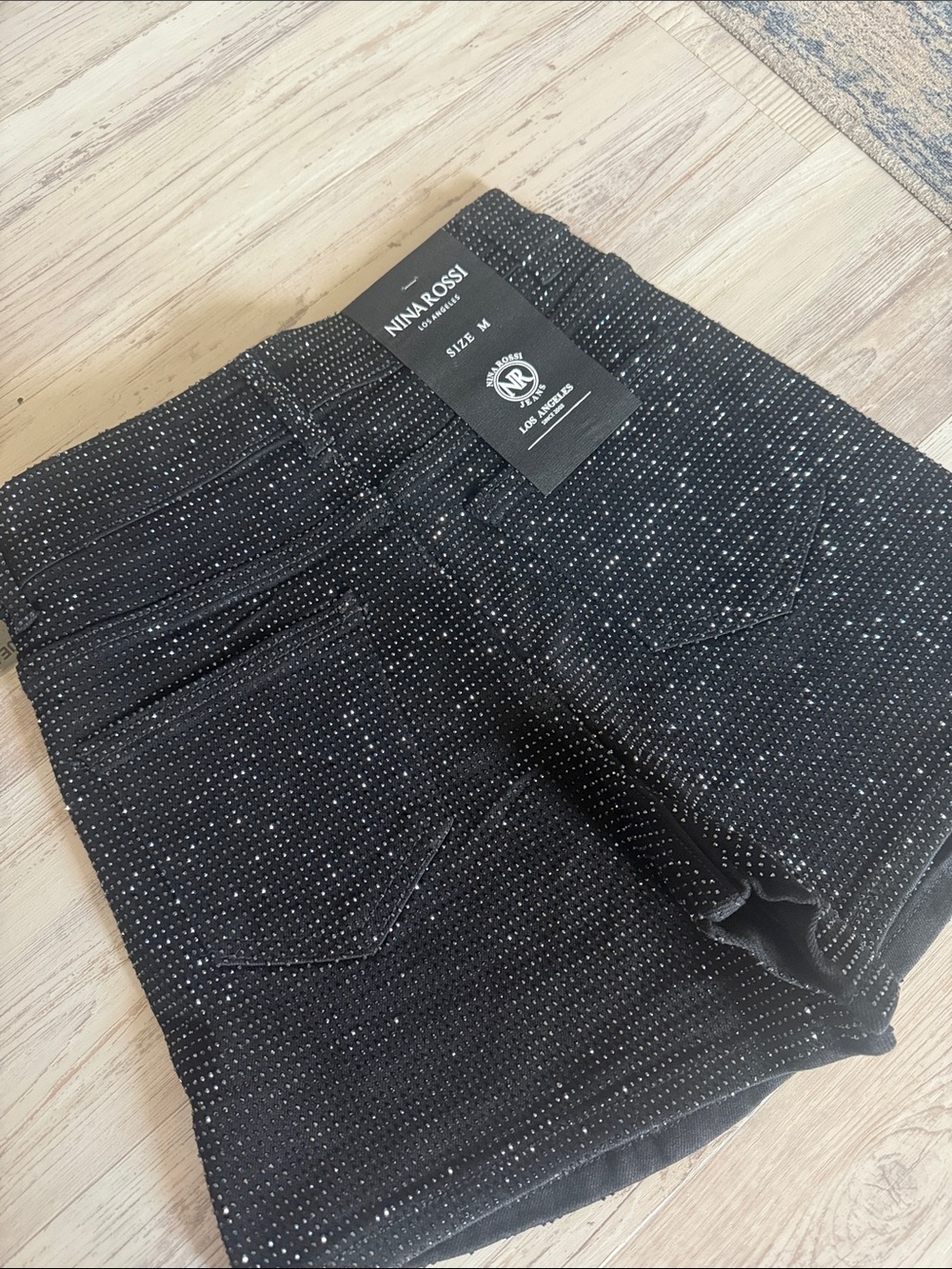 Black Rhinestone skort - Picture 2 of 4